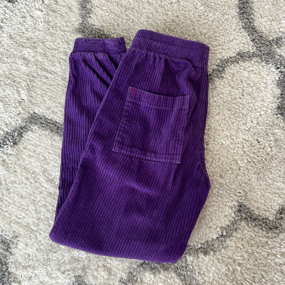 Purple Corduroy Joggers